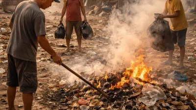 Ilustrasi. Bakar sampah yang dilakukan di DKI Jakarta. (Sumber: Generate by AI | Foto: Generate by AI)