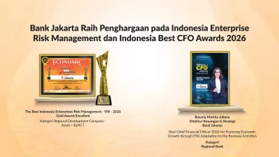 Double Winner! Bank Jakarta Sabet Penghargaan Manajemen Risiko dan Best CFO Awards 2026