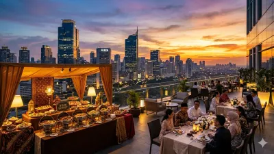 Ilustrasi Buka Puasa di UP at Thamrin Nine. (Sumber: Gemini AI)