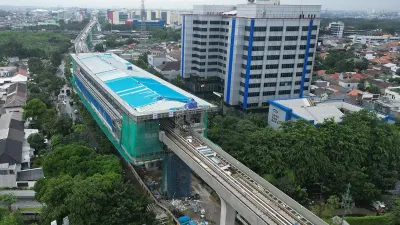 Proyek LRT Jakarta Fase 1B yang menghubungkan Velodrome hingga Manggarai dapat beroperasi secara resmi pada Agustus 2026. (Sumber: Beritajakarta.id | Foto: Beritajakarta.id)