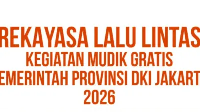 Dishub DKI Jakarta menerapkan Rekayasa Lalu Lintas dalam Rangka Keberangkatan Peserta Mudik Gratis 2026 Pemprov DKI Jakarta. (Sumber: Instagram @dishubdkijakarta)