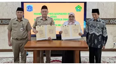Wujudkan Kawasan Masjid Istiqlal yang Makin Tertata, Pemprov DKI dan Kemenag Tandatangani Kerja Sama Pinjam Pakai Barang Milik Daerah
