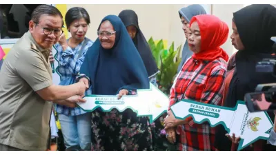 Resmikan 26 Unit Bedah Rumah, Pramono Anung Targetkan 633 Hunian Layak, Aman dan Sehat