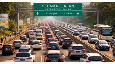 Ilustrasi. Arus Mudik (Sumber: Generative AI)