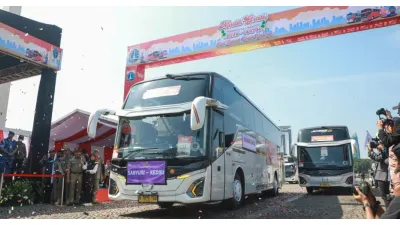 Pramono Anung Lepas Peserta Mudik Gratis 2026 Pemprov DKI Jakarta Sebanyak 34 Ribu Orang
