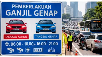 Dishub DKI Jakarta Mulai Terapkan Sistem Ganjil Genap Pekan Ini, Catat Jadwalnya