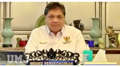 Menko Perekonomian Airlangga Hartarto Umumkan soal Kebijakan WFH (Sumber: umj.ac.id)