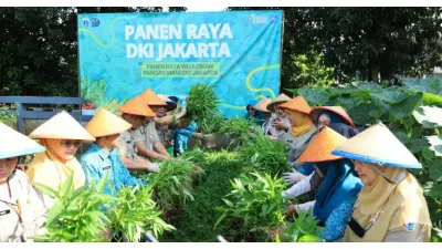 Panen Raya Digelar Pemkot Jakarta Selatan (Sumber: beritajakarta.id)