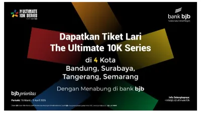 Untung Banyak! bank bjb Buka Akses Tiket Lari Ultimate 10K Melalui Program Menabung