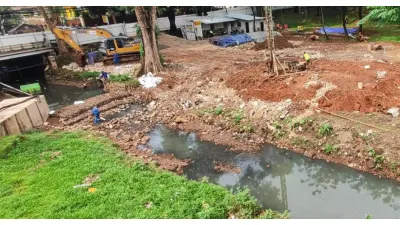 Pembangunan IPAL di Taman Bendera Pusaka (Sumber: beritajakarta.id)