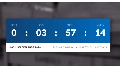 Jadwal Pengumuman SNBP 2026 Hari Ini, Cek di LINK Berikut Pukul 15.00 WIB