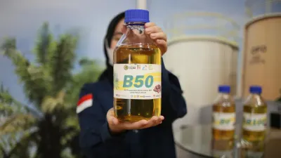 Bahan bakar biodiesel 50 persen atau BBM B50. (Sumber: esdm.go.id)