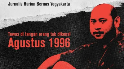 Almarhum Udin, wartawan Harian Bernas Yogyakarta. (Sumber: x.com/@AJIIndonesia)