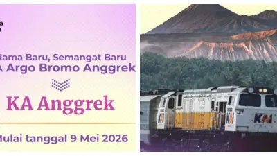 KA Argo Bromo Anggrek Putuskan Ganti Nama jadi KA Anggrek (Sumber: Instagram @kai121_)