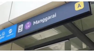 Halte Transjakarta Manggarai (Sumber: Instagram @pt_transjakarta)