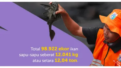 12,04 Ton Ikan Sapu-sapu di Perairan DKI Jakarta Berhasil Ditangkap
