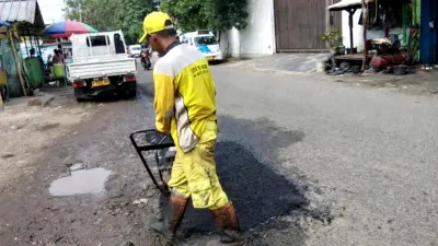 Laporan dari JAKI hingga Medsos, 6.306 Titik Jalan Berlubang di 6 Kecamatan Jakarta Utara Sudah Diperbaiki! 