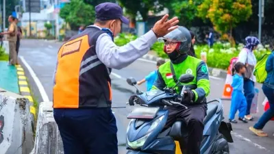 Rekayasa Lalu Lintas peresmian CFD Jalan HR Rasuna Said, Setiabudi, Jakarta Selatan sebagai lokasi pencanangan pada 9-10 Mei 2026. (Sumber: Beritajakarta.id | Foto: Beritajakarta.id)