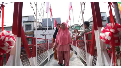 Jembatan Penghubung Sunter dan Pademangan Timur (Sumber: beritajakarta.id)