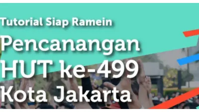 Tutorial Siap Ramein Pencanangan HUT ke 499 Kota Jakarta di Rasuna Said (Sumber: Instagram @dkijakarta)