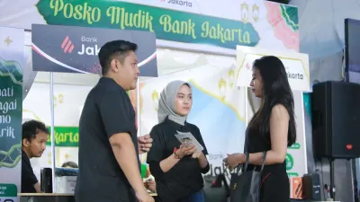 Bank Jakarta menghadirkan Posko Mudik di Rest Area KM 429 Semarang untuk mendukung kenyamanan pemudik Lebaran 2026.