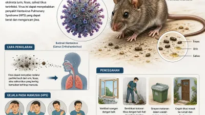 Dinkes DKI Jakarta: 6 Suspek Penyakit Hantavirus, 3 Positif Sudah Sembuh
