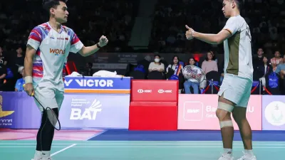 Pasangan ganda putra Indonesia Leo-Daniel sukses meraih gelar Thailand Open 2026 usai menaklukkan wakil India di final dan mendapat apresiasi dari BNI atas prestasi membanggakan tersebut.