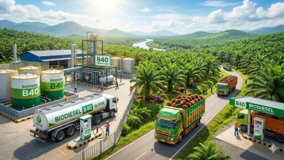 Ilustrasi Biodiesel B40. (Sumber: Gemini AI)