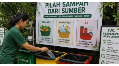 Ilustrasi. Gerakan Pilah Sampah dari Sumber (Sumber: Generative AI)