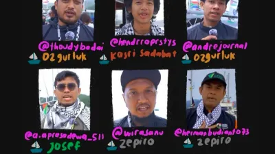Jurnalis hingga aktivis misi kemanusiaan Global Peace Convoy Indonesia diculik Israel pada Senin, 18 Mei 2026 (Sumber: Instagram @chikafawzi | Foto: Instagram @chikafawzi)