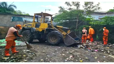 TPS Liar RW 09 Sunter Jaya Ditata Jadi Taman (Sumber: beritajakarta.id)