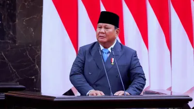 Presiden Prabowo Subianto hadir memberikan pidato di sidang paripurna DPR RI, di Gedung DPR RI, Senayan, Jakarta pada Rabu, 20 Mei 2026.(Sumber: YouTube Presiden RI | Foto: YouTube Presiden RI)