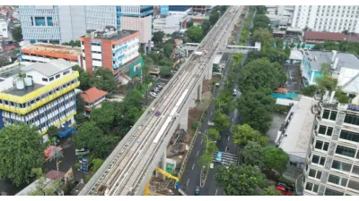 Rencana pembangunan LRT Jakarta rute Velodrome-Manggarai hingga Dukuh Atas. (Sumber: beritajakarta.id)