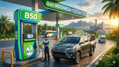 Ilustrasi Bioetanol B50. (Sumber: Gemini AI)
