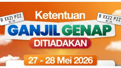 Libur Nasional dan Cuti Bersama Idul Adha 2026, Ketentuan Ganjil Genap pada 27-28 Mei Ditiadakan