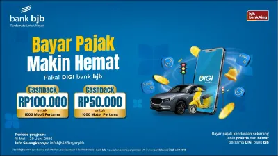 Bayar Pajak Pakai DIGI, bank bjb Tawarkan Cashback Menarik Hingga Rp100 Ribu