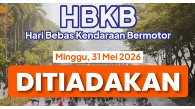 HBKB Minggu 31 Mei 2026 Ditiadakan (Sumber: Instagram @dishubdkijakarta)