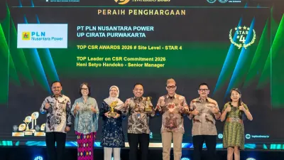 PT PLN Nusantara Power Unit Pembangkitan Cirata Kembali Boyong Penghargaan Bergengsi TOP CSR Awards 2026