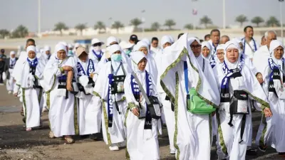Jemaah Haji Indonesia. (Sumber: AYOJAKARTA.COM | Foto: Asep Dadan Muhanda)