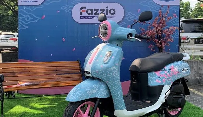 Intip Tampilan Baru Yamaha Fazzio Hybrid Connected di Sakura Matsuri 2023